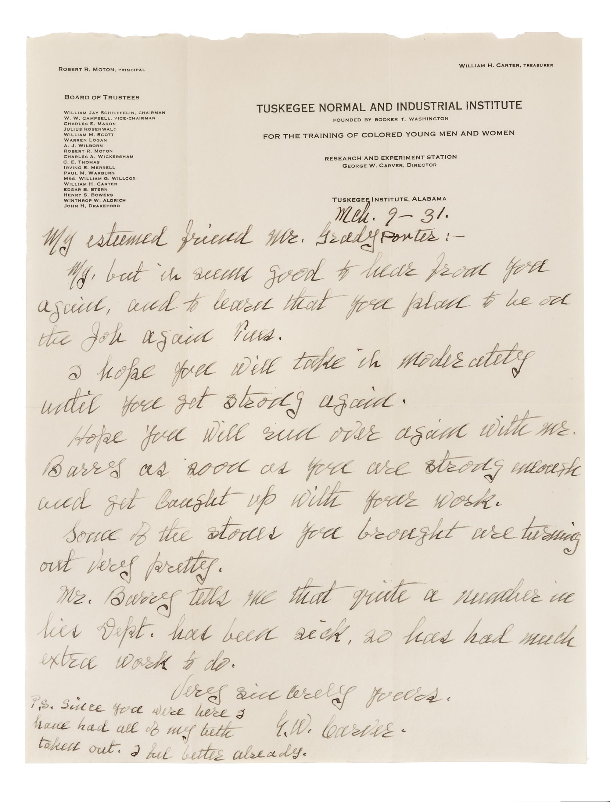 [NOTABLE AMERICAN FIGURES]. A group of 5 manuscripts, comprising: