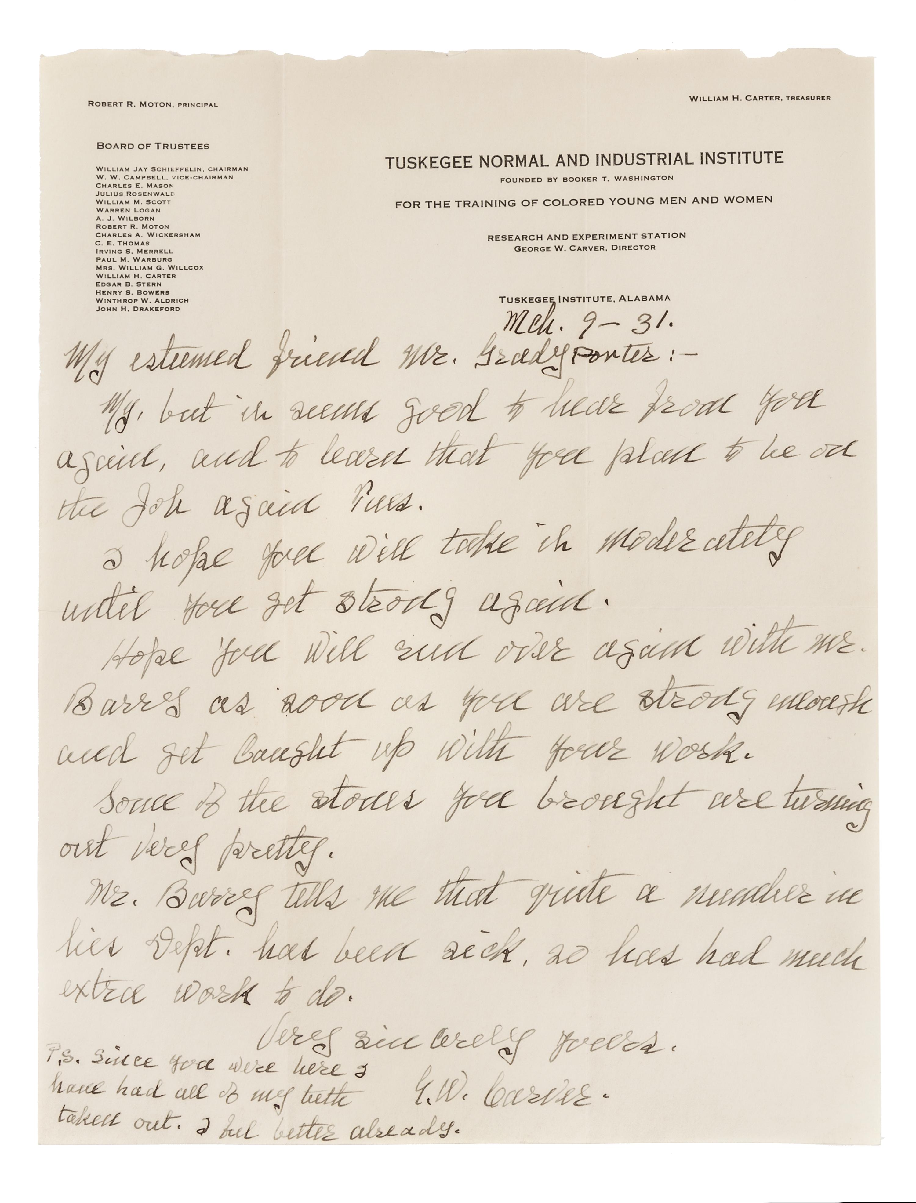 [NOTABLE AMERICAN FIGURES]. A group of 5 manuscripts, comprising: