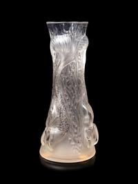 A Lalique Sirenes Bud Vase