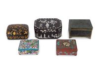 A Group of Five Asian Boxes — 20TH CENTURY