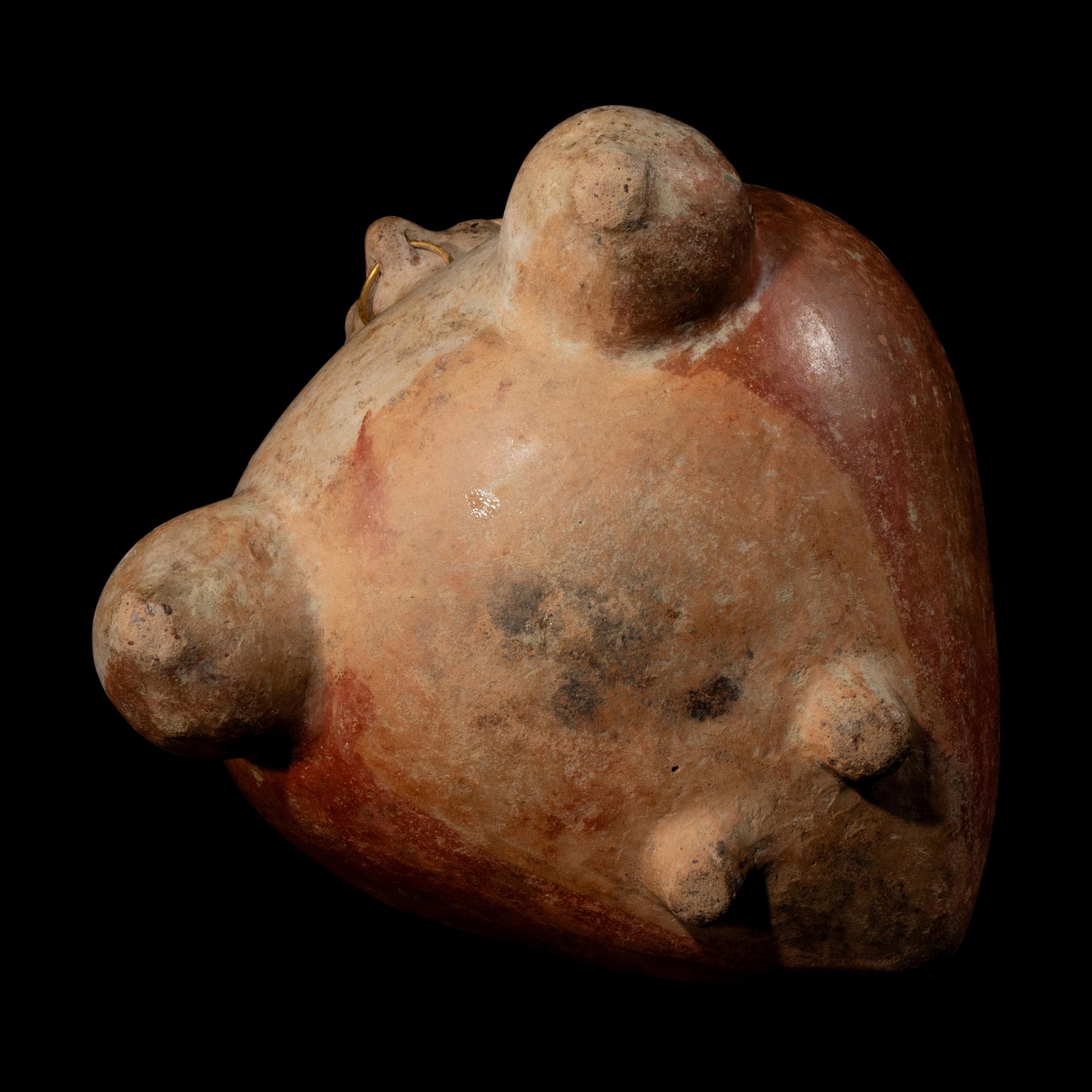 A Calima Terracotta Anthropomorphic Alcarraza