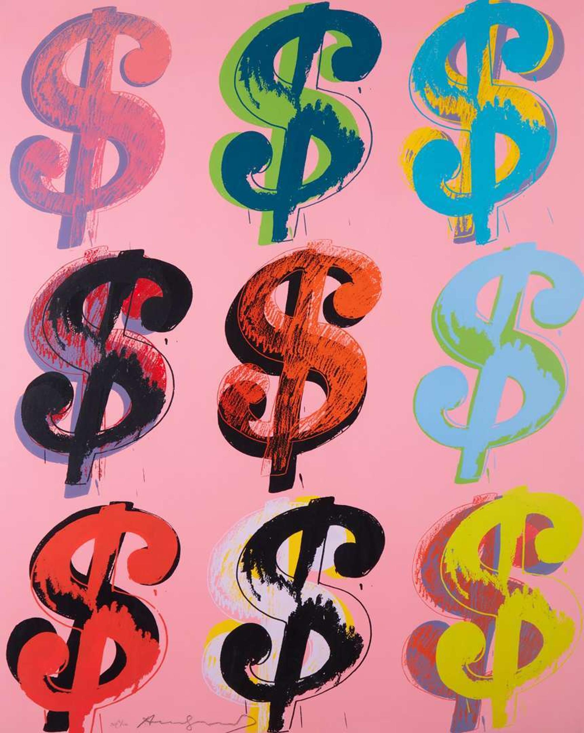 Andy Warhol (American, 1928-1987) - $ (9)