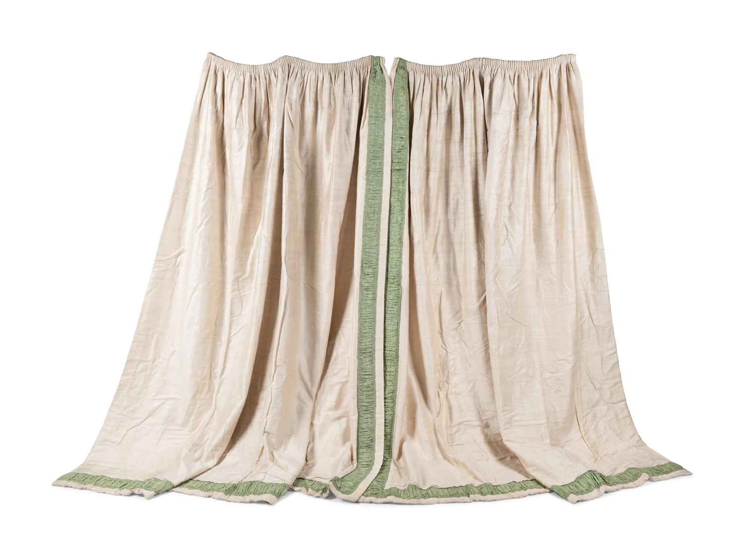 A Set of Four Drapery Panels