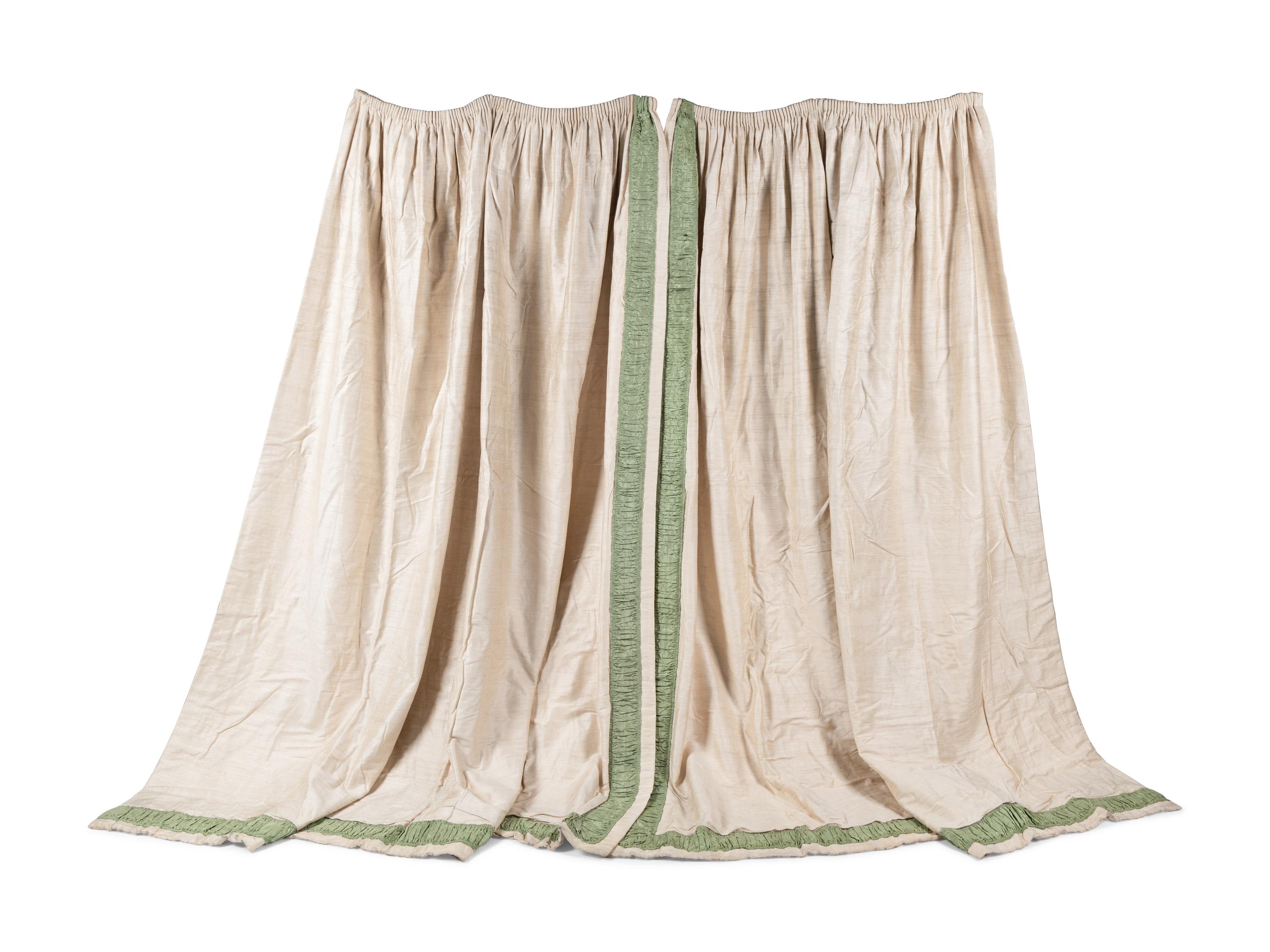 A Set of Four Drapery Panels