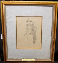 James Abbott McNeill Whistler , (American, 1834-1903), Gants de Suede, c. 1890