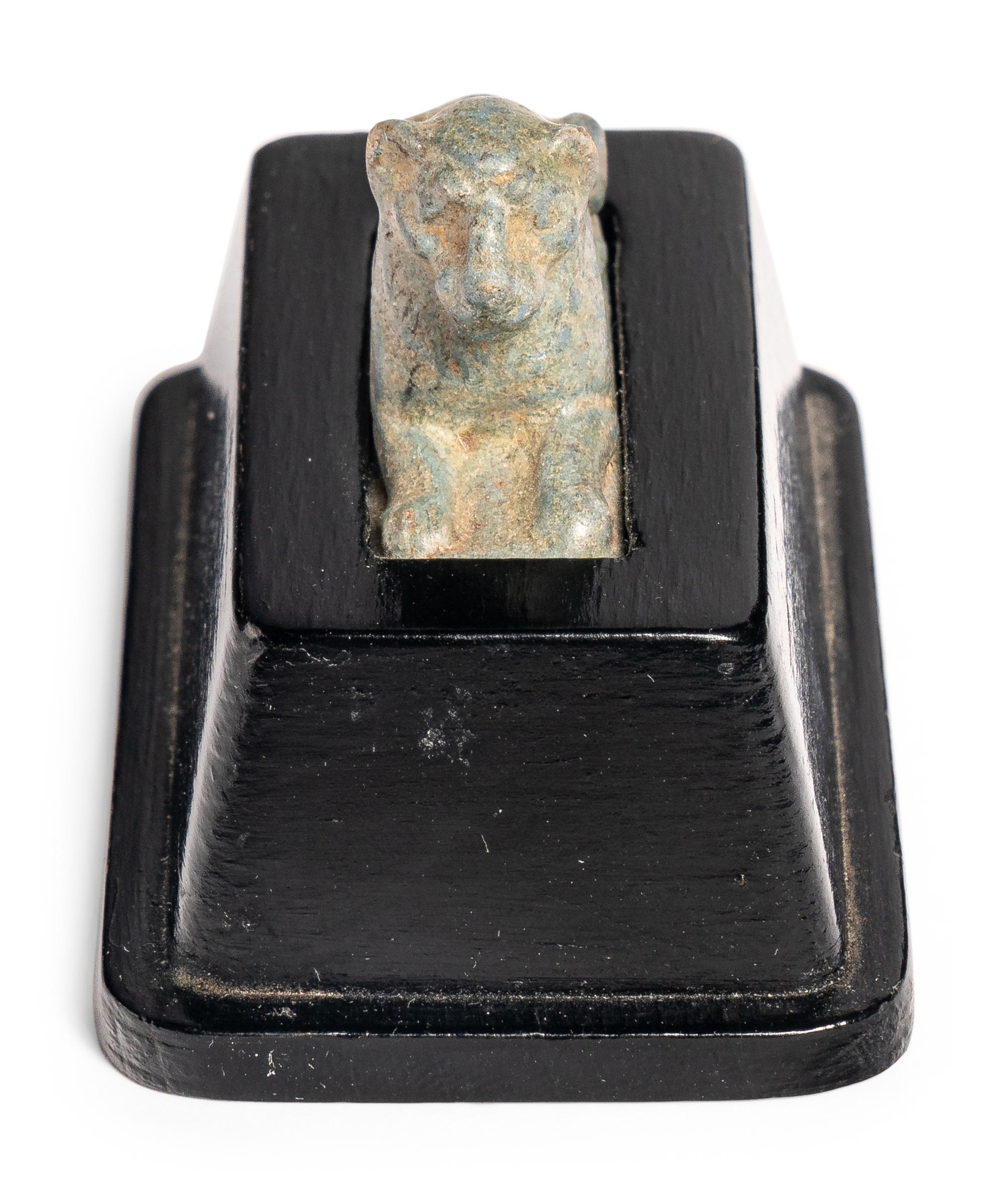 An Egyptian Faience Lion