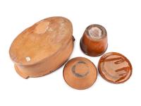 Five Redware Articles