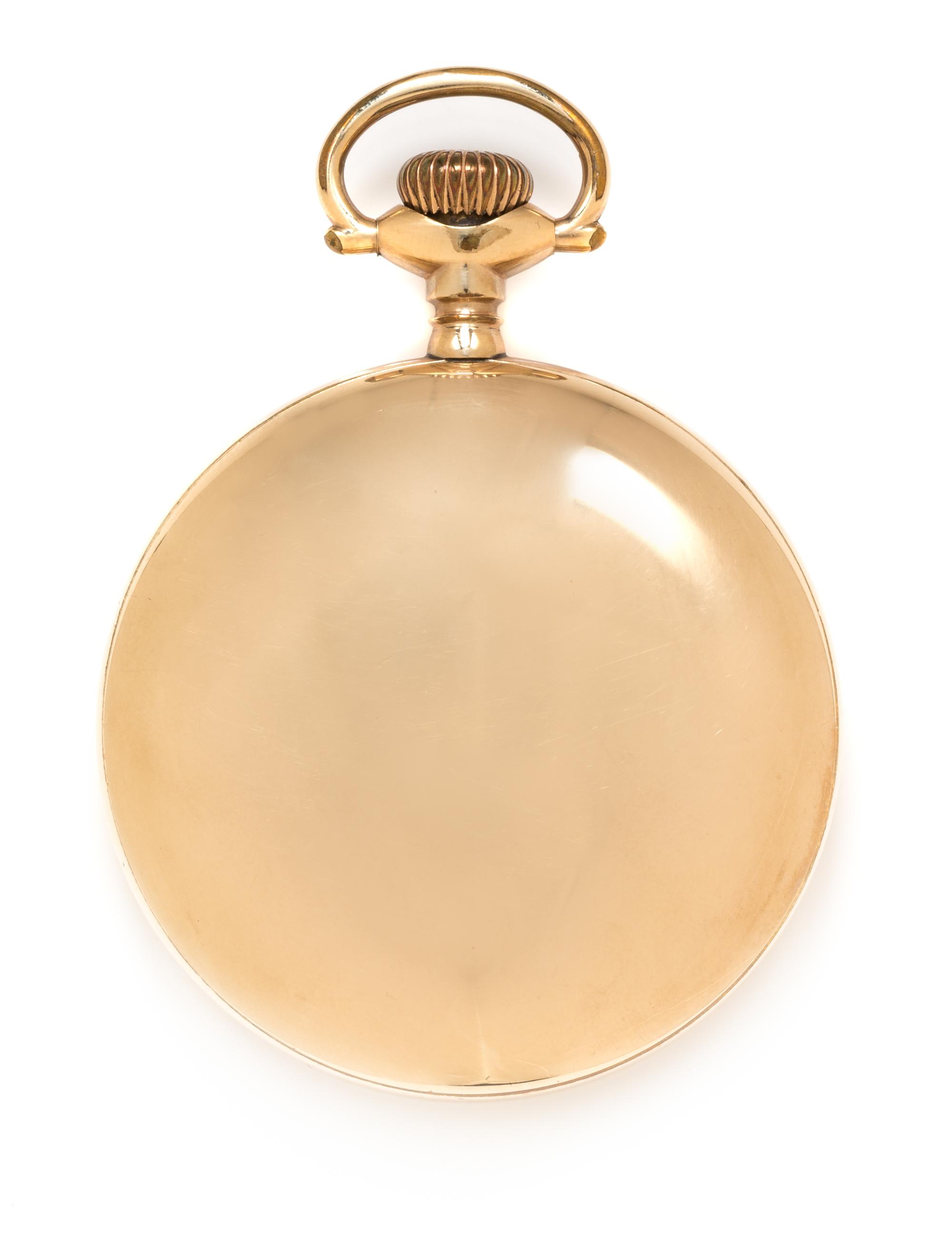 A Gold Filled Open Face Pocket Watch, Hamilton, Circa 1912, 75.30 dwts.