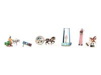 Six Tin Clown and Circus Toys