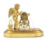 A French Gilt Bronze Articulated Figural Group