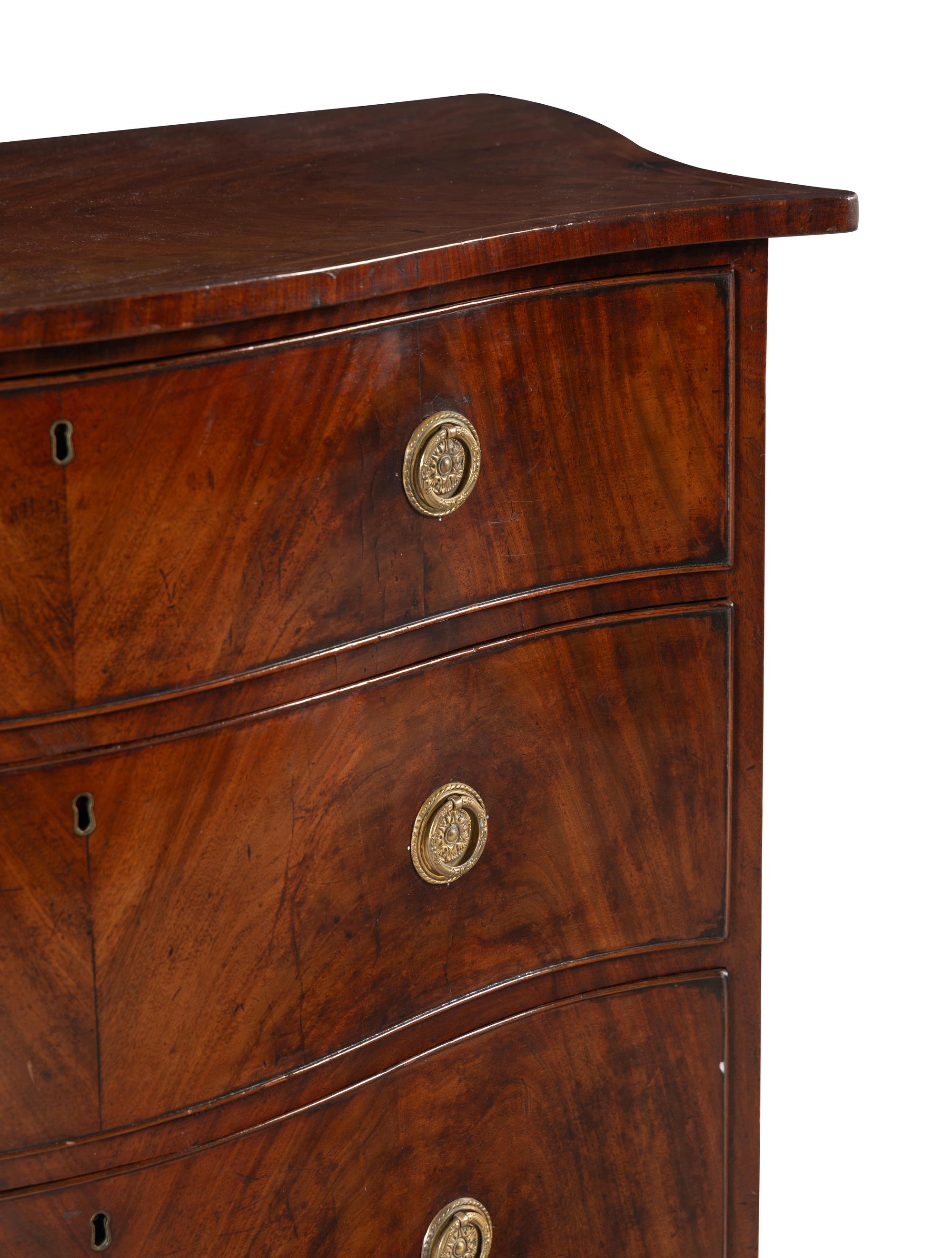 A Regency Style Mahogany Chest of Drawers