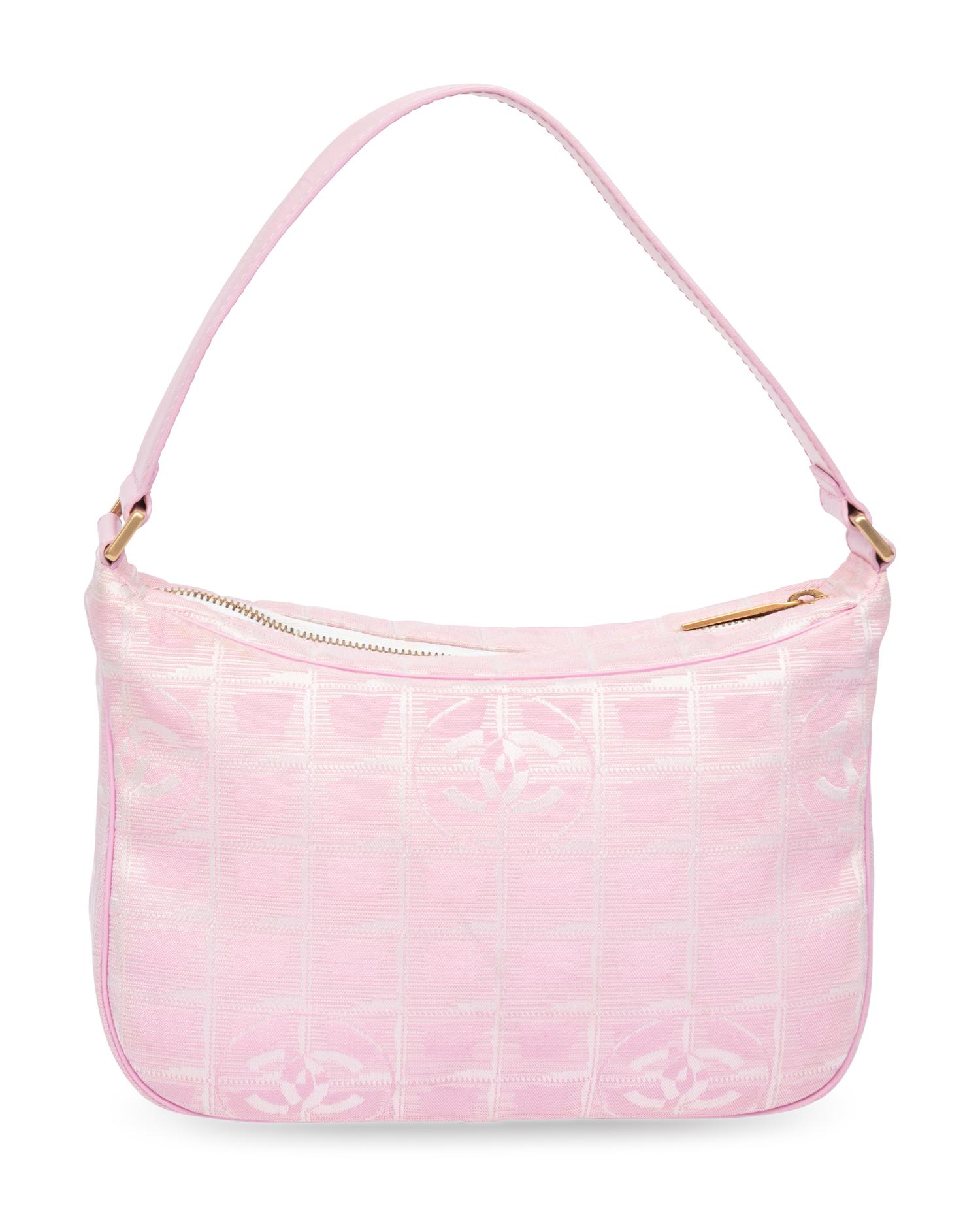 Chanel, Pink Jacquard Handbag