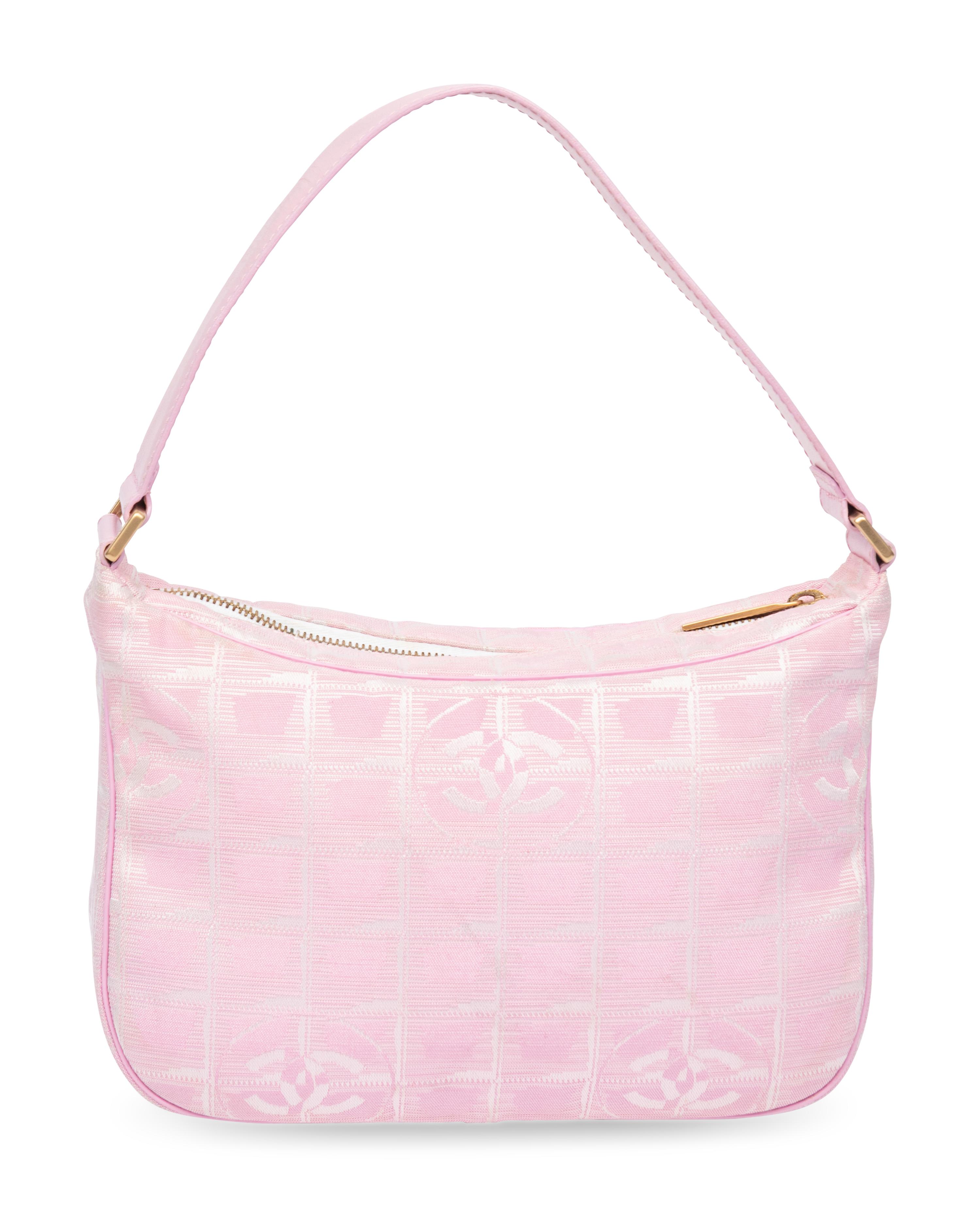 Chanel, Pink Jacquard Handbag