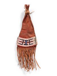 Southern Plains Beaded Hide Paint Bag