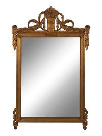 A Continental Style Giltwood Mirror