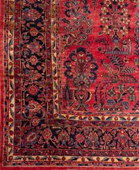 A Sarouk Wool Rug
