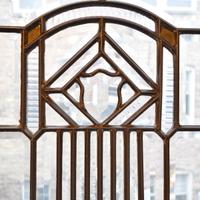 A Pair of Leaded Glass Doors 60" W x 1.75" D x 84" H — United States, Early 20th Century