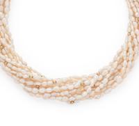KESHI PEARL TORSADE NECKLACE