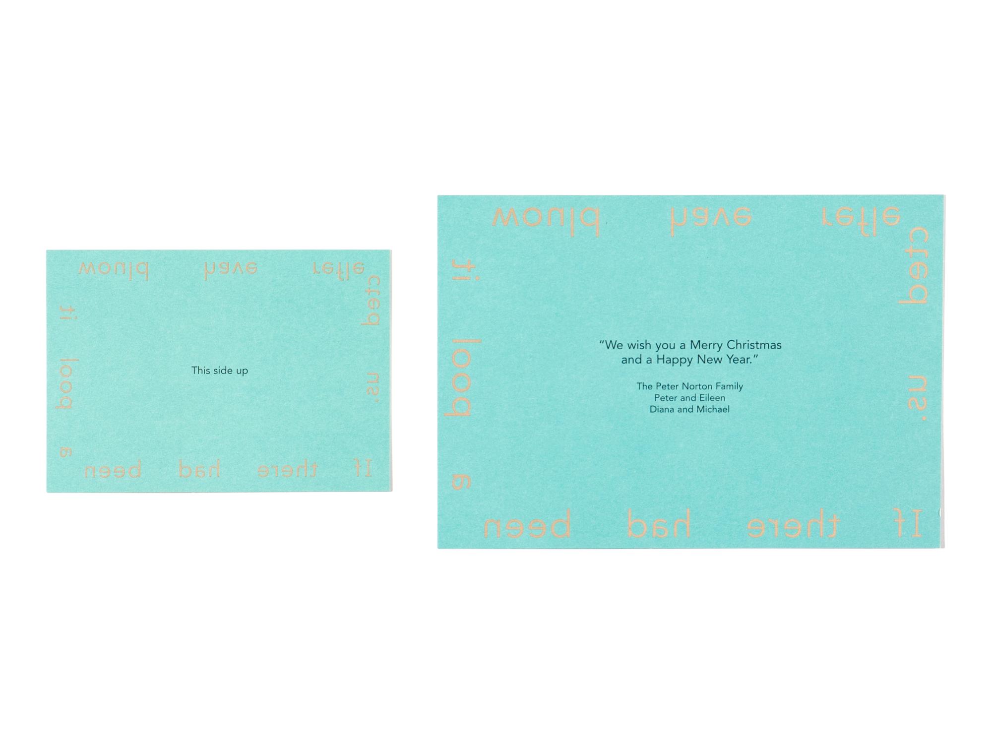 Untitled (Double-Sided Blanket) (Norton Family Christmas Project) , 1998