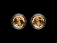 Two 2009-W Ultra High Relief Gold Eagle $50 1 oz. Gold Coin
