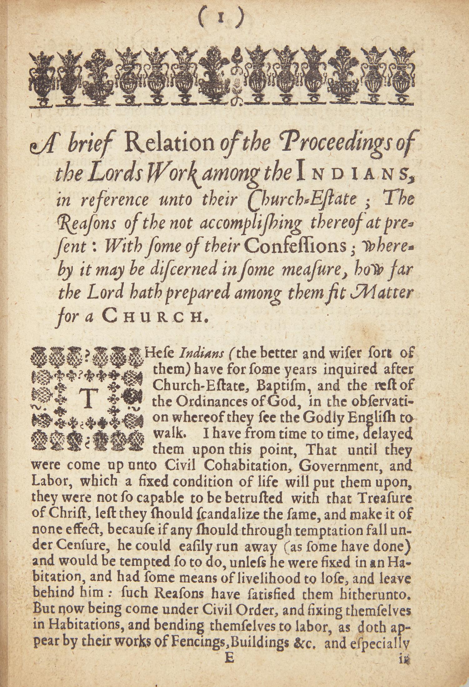 [Native-Americana] Eliot, John, and Thomas Mayhew. Tears of Repentance: Or, a further Narrative of the Progress of the Gospel Amongst the Indians in New-England...