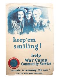 [WORLD WAR I]. A group of 8 posters highlighting the Y.M.C.A., Y.W.C.A., and United War Work Campaign, including: