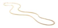 A 14 Karat Yellow Gold Flat Snake Chain Necklace, 12.00 dwts.