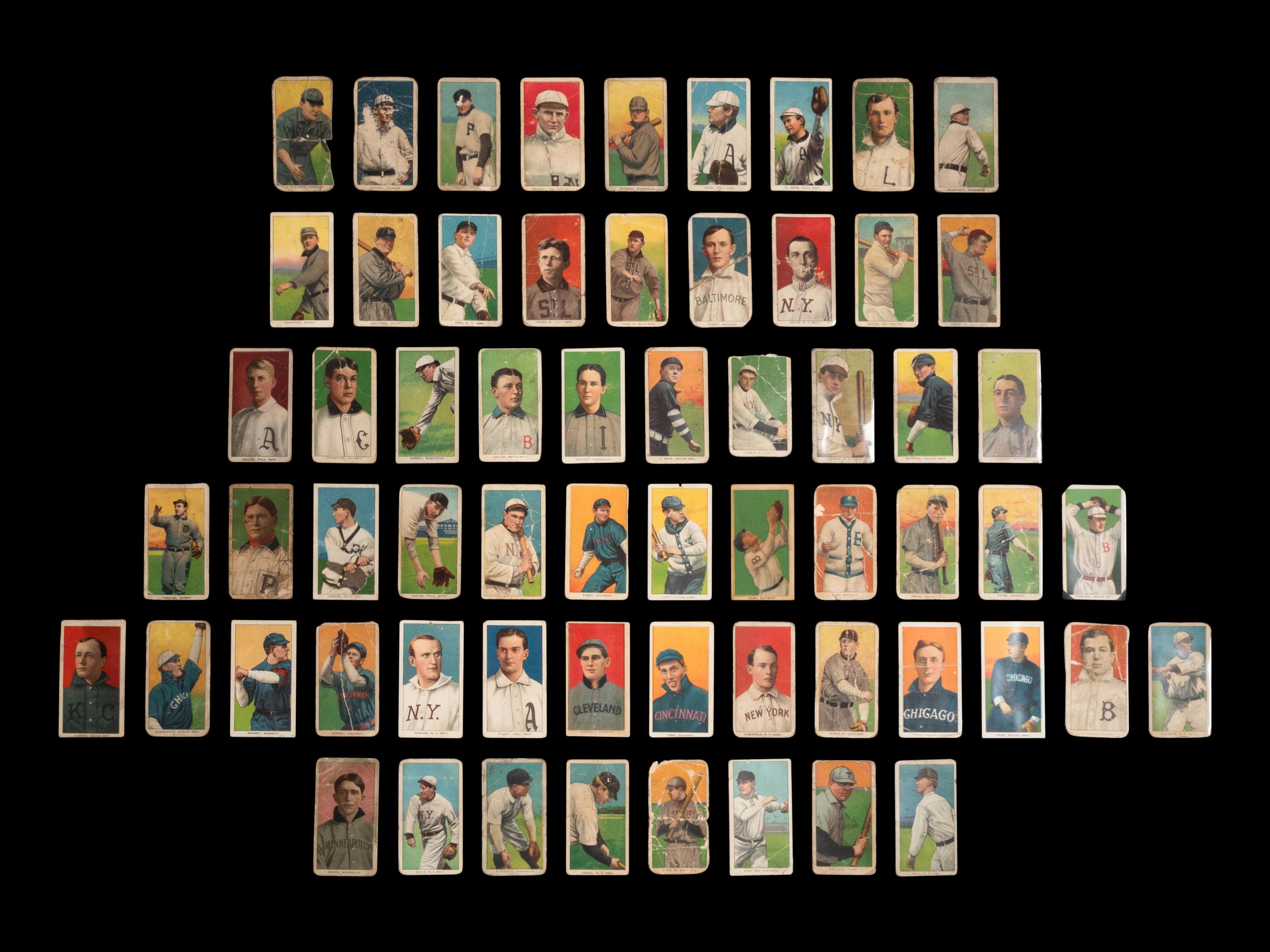 A Collection of Over 350 Assorted T206 Tobacco Baseball Cards