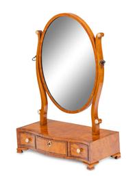 A George III Satinwood Dressing Mirror