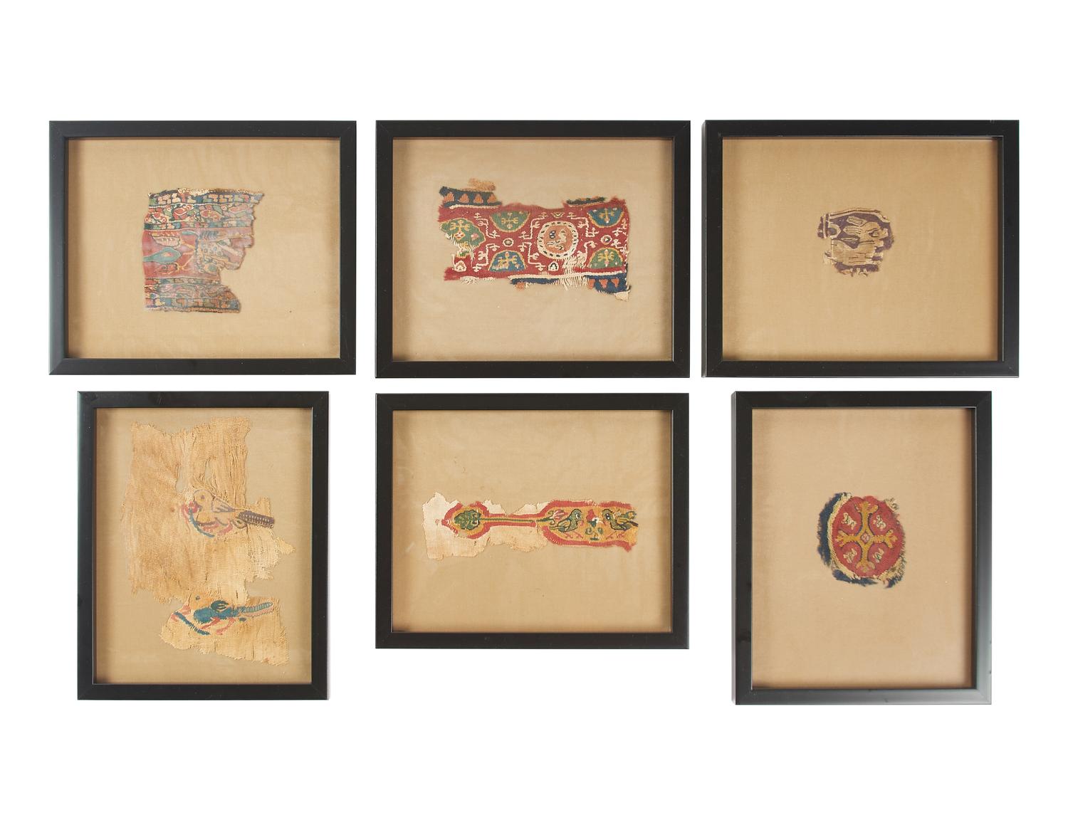 Six Coptic Textile Fragments