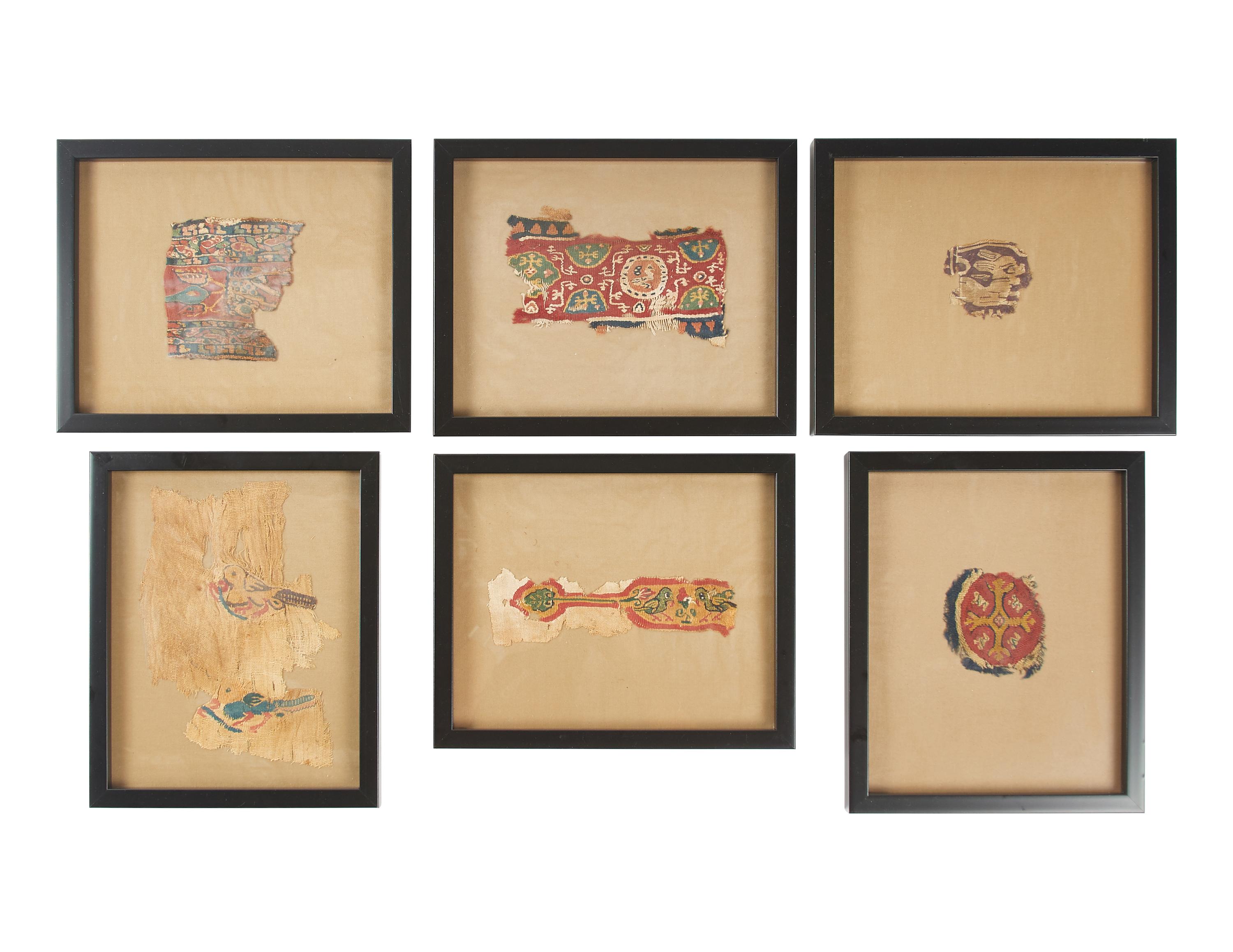 Six Coptic Textile Fragments