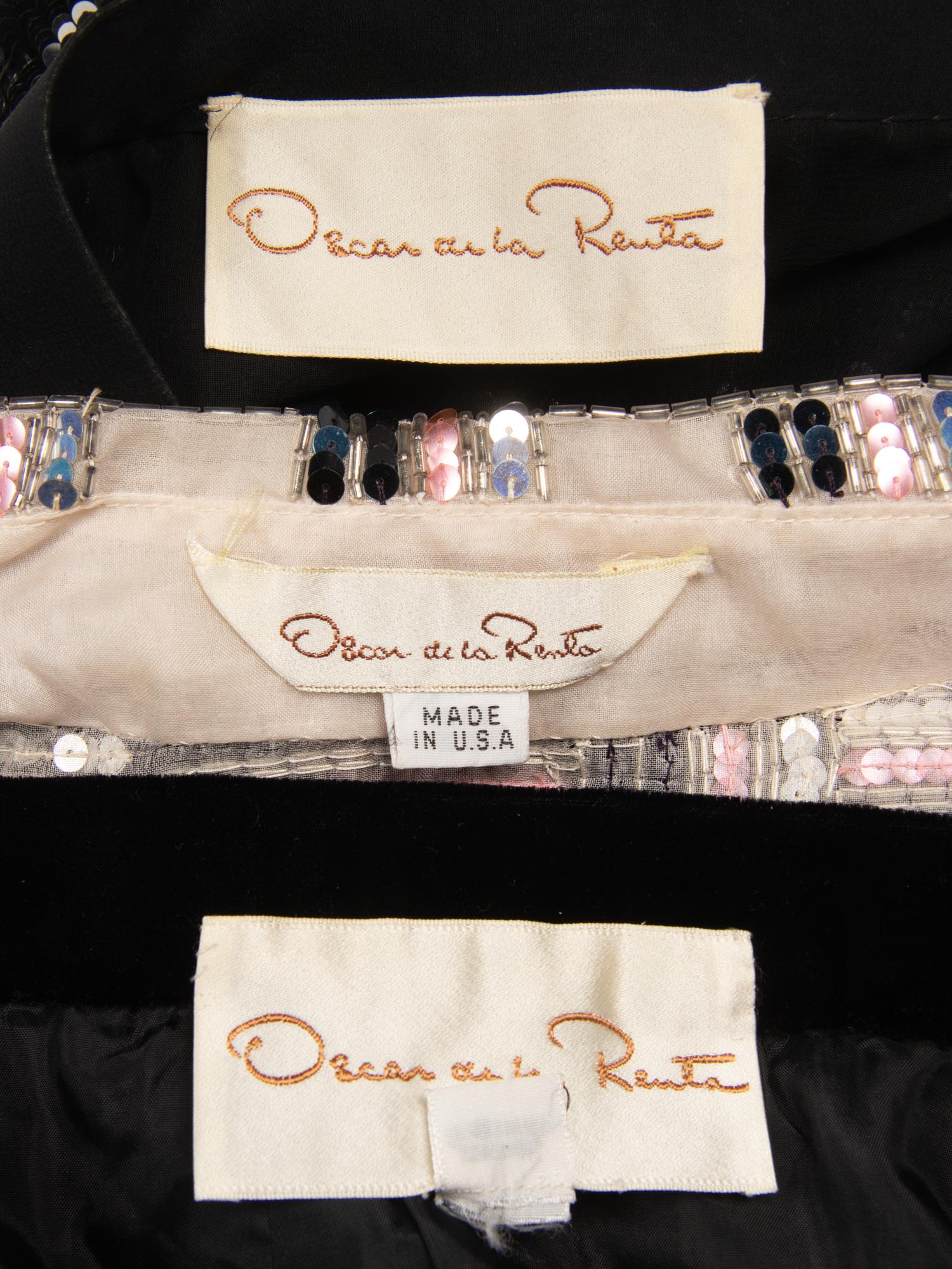 Oscar de la Renta, Four Embellished Separates, 1980's Runway Samples