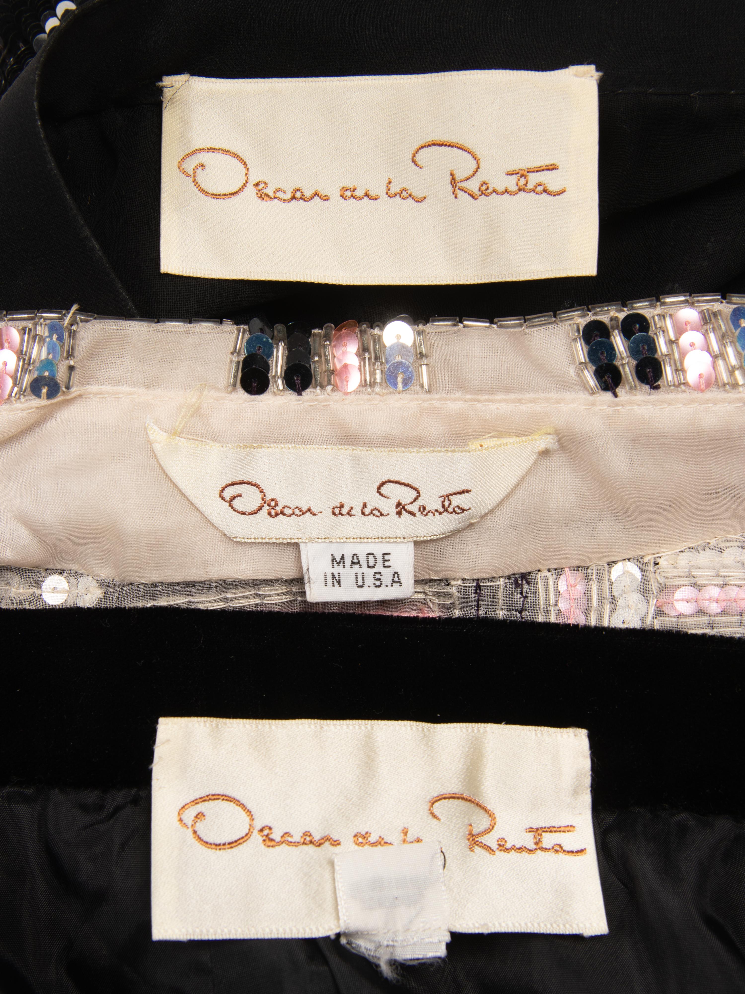 Oscar de la Renta, Four Embellished Separates, 1980's Runway Samples