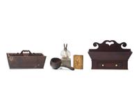 Two Walnut Cutlery Boxes