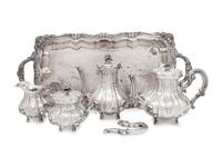 A Continental Silver Four-Piece Tea and Coffee Service