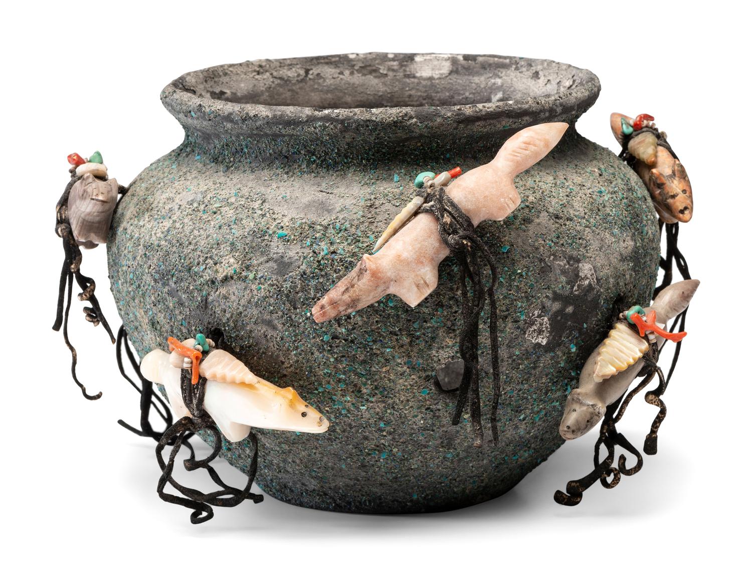 Zuni Fetish Pottery Jar