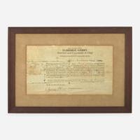 [Declaration of Independence] [Massachusetts] Gerry, Elbridge Partially-Printed Document, signed