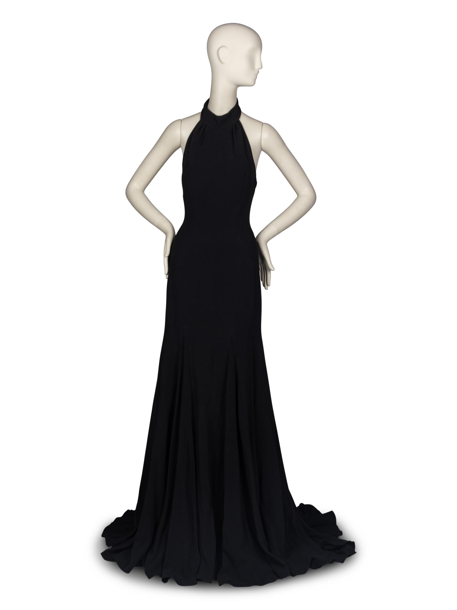 Stella McCartney Black Halter Gown