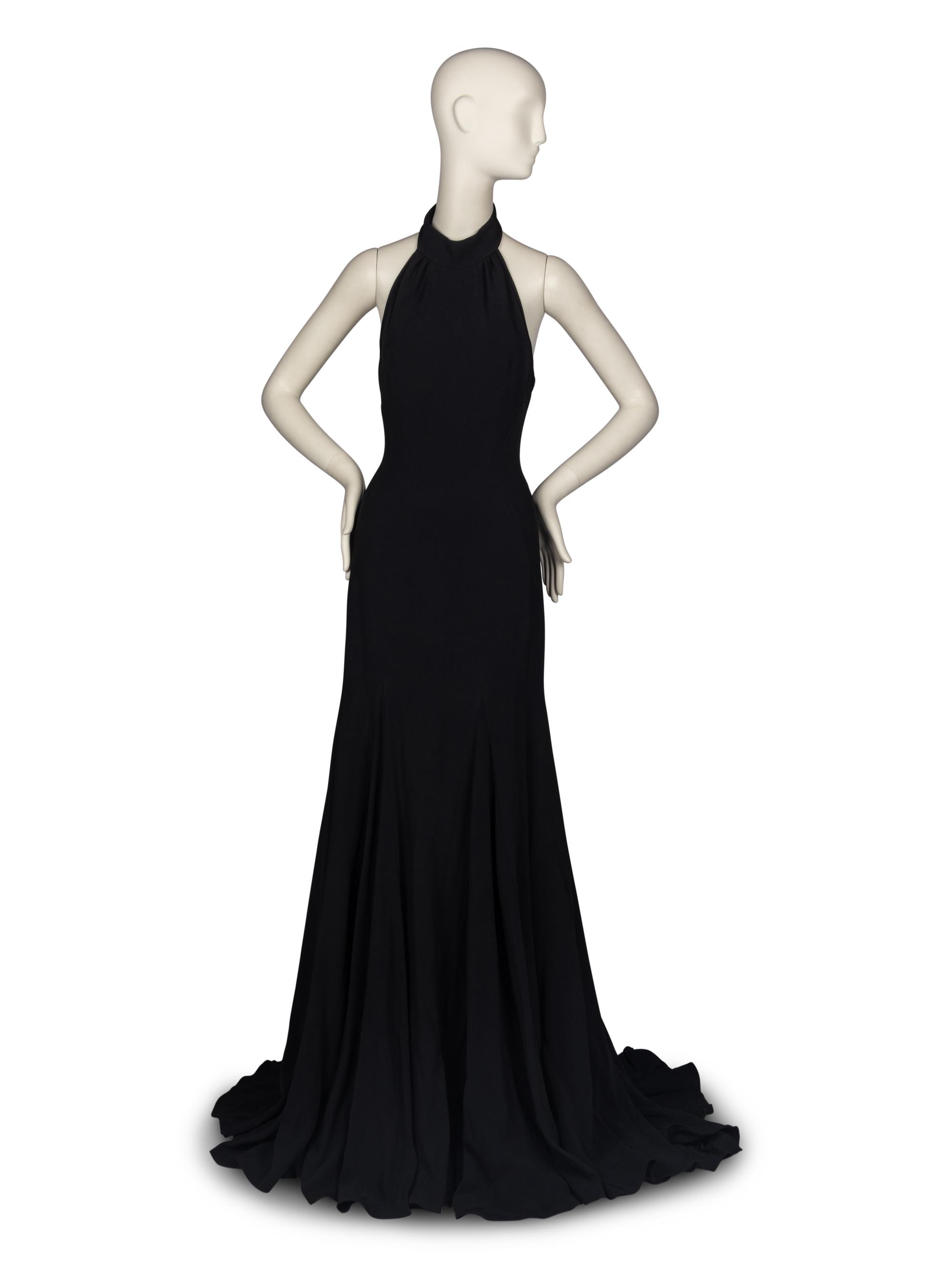 Stella McCartney Black Halter Gown