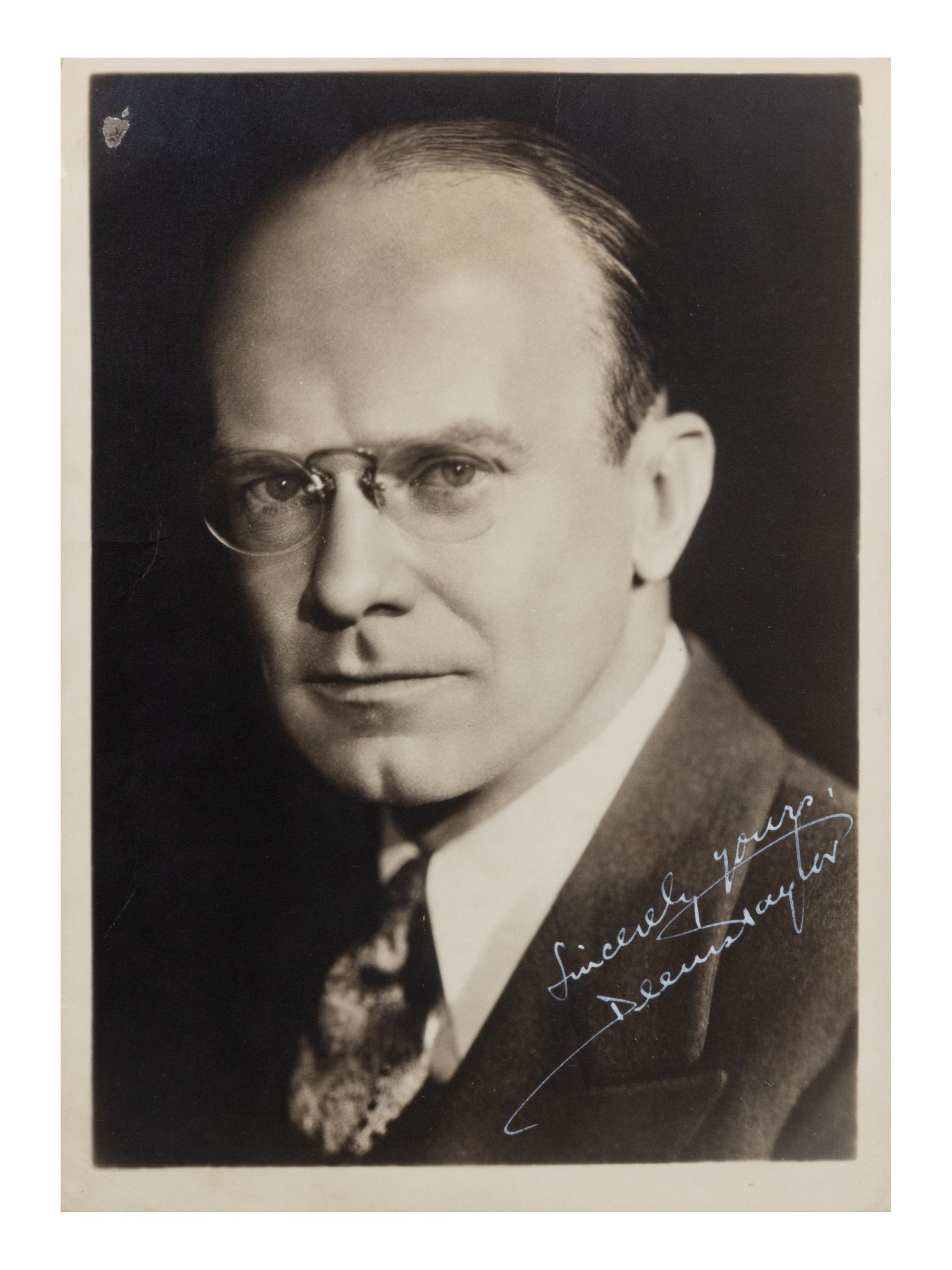 [20TH-CENTURY CONDUCTORS, COMPOSERS, AND MUSICIANS]. A group of 6 photographs or photographic postcards of conductors, composers, and musicians from the 20th century, most signed and inscribed, comprising images of: