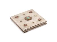 Buccellati, Sterling Silver, Jade and Ruby Compact