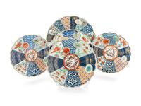 Five Worcester Deep Bowl Plates — C. 1770