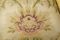 A Pair of Louis XVI Style White Painted Bergeres with Silk Damask Upholstery — 20TH CENTURY