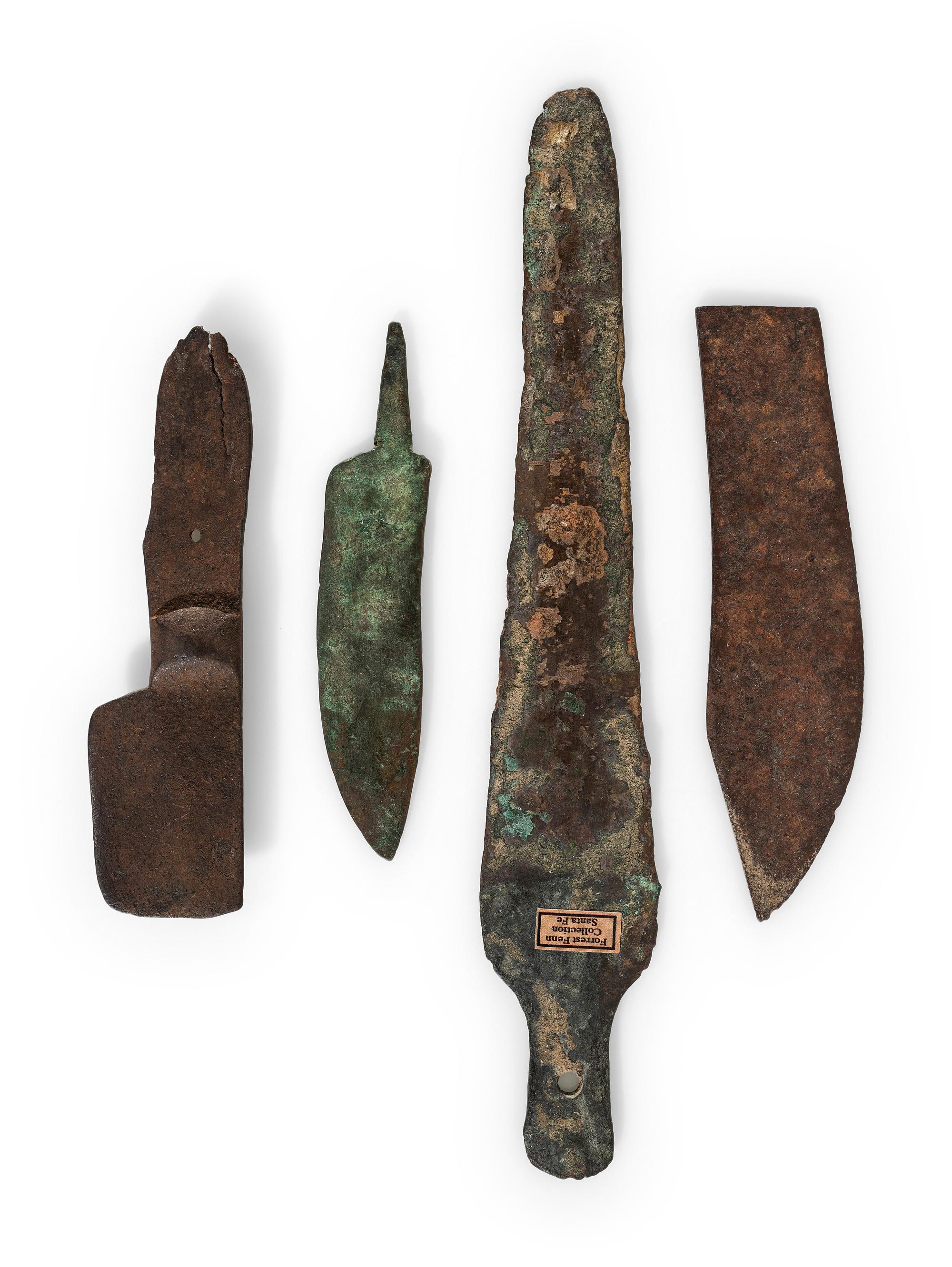 Copper and Iron Lance and Knife Blades