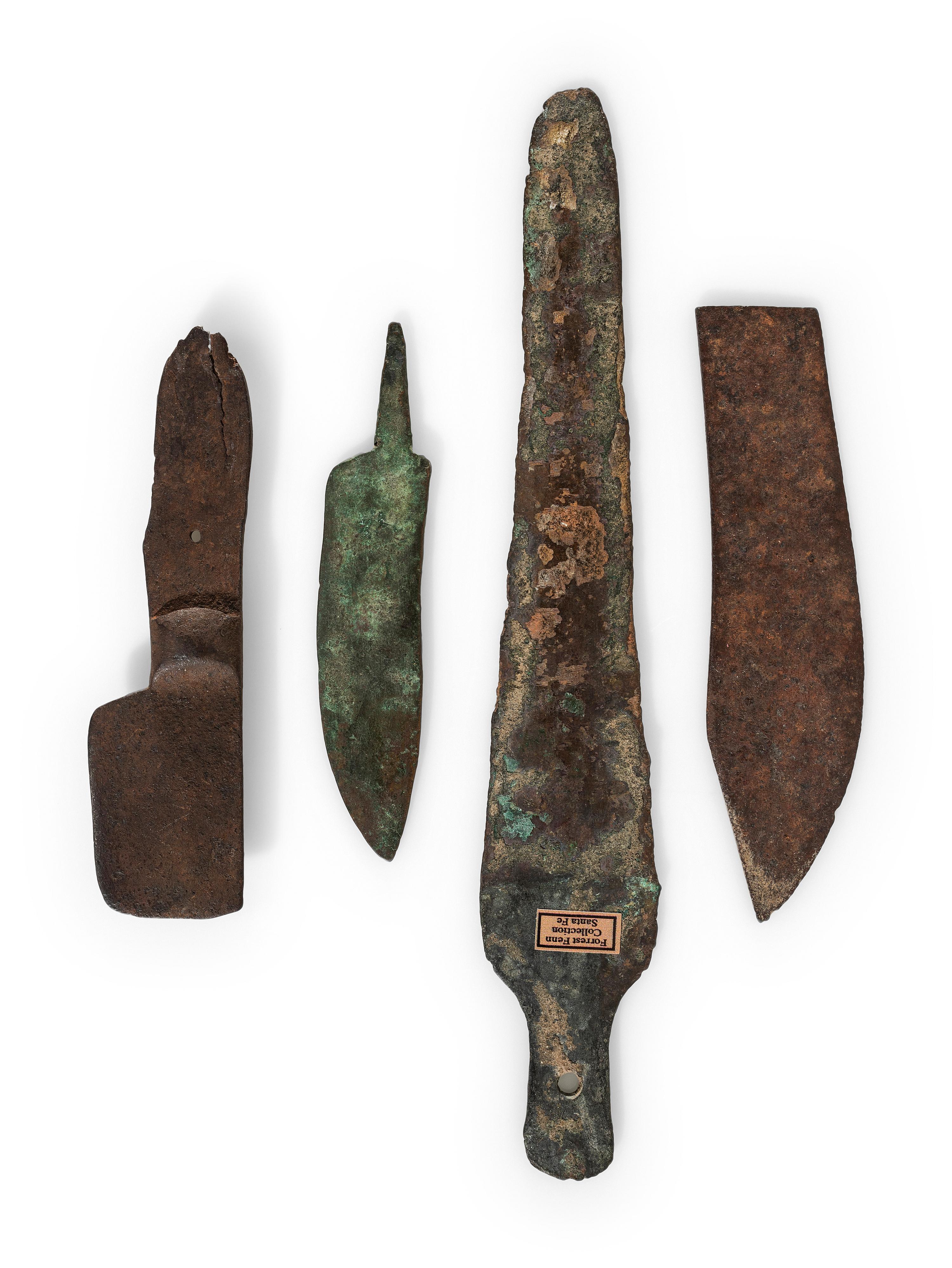 Copper and Iron Lance and Knife Blades
