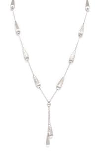 A Pair of 18 Karat White and Yellow Gold Lariat Necklaces, Chiampesan, 14.00 dwts.