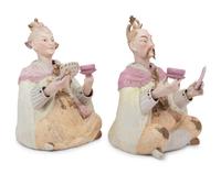 A Pair of German Porcelain “Nodder” Figures