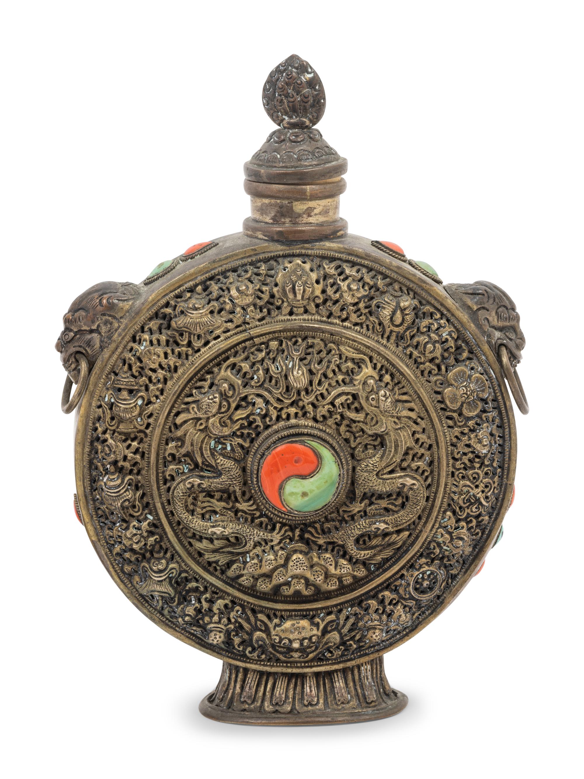 A Tibetan Bronze Figure of Seated Buddha Akshobhya