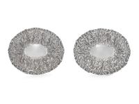 A Pair of American Silver Candy Dishes