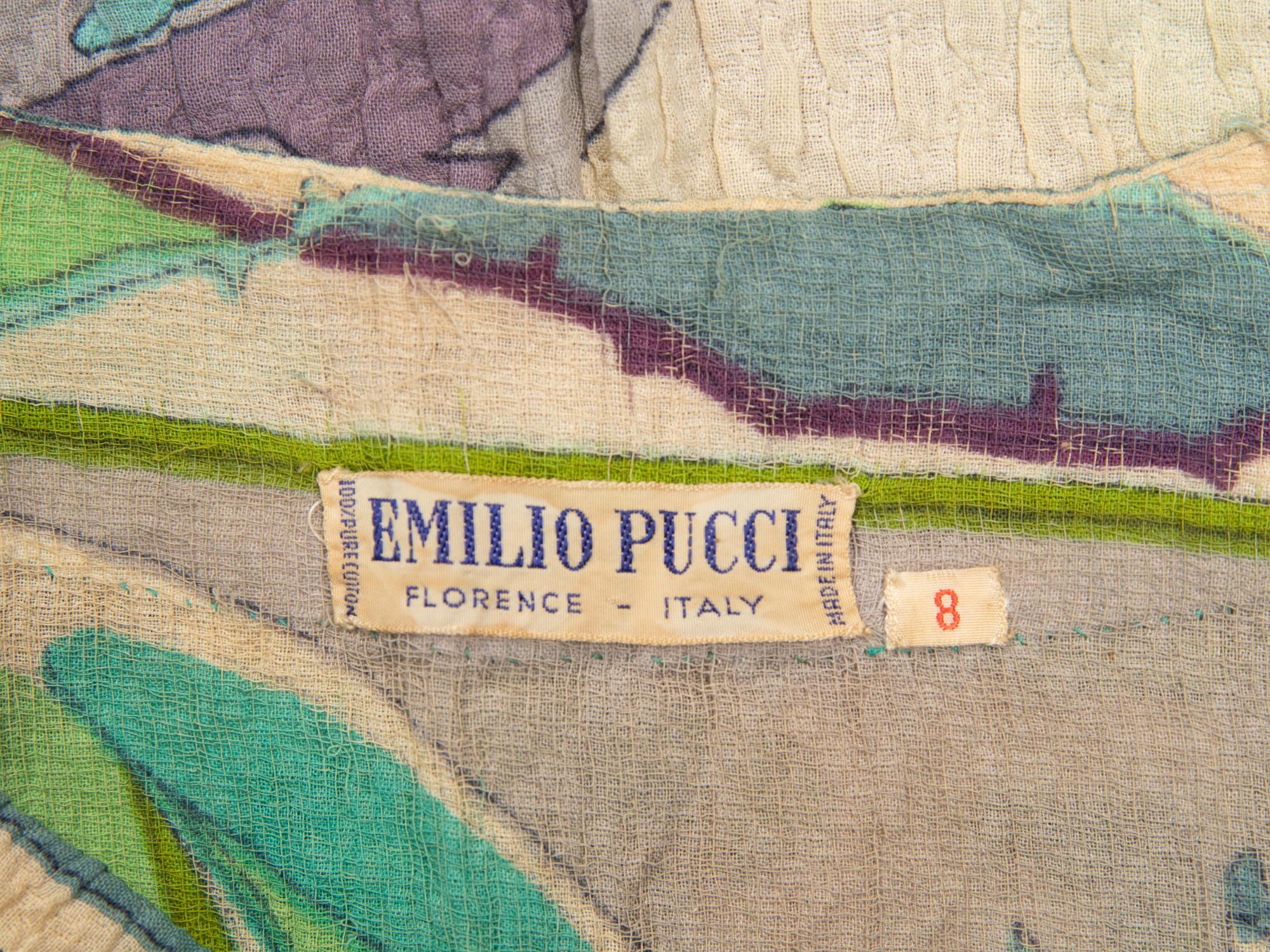Emilio Pucci, Cotton Gauze Dress, 1960's